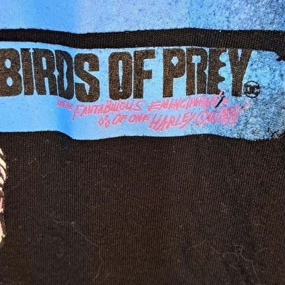 Harley Quinn Birds of Prey DC Short Sleeve T-shirt Women's Size XL Black - Picture 2 of 10